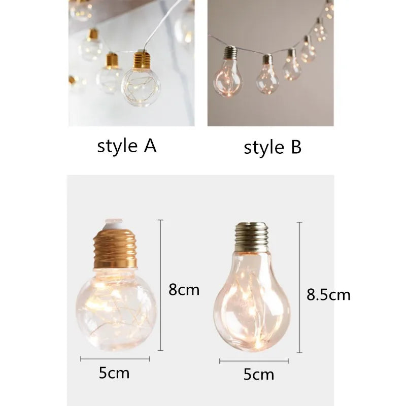 LED Fairy Bulb String Lights – Indoor/Outdoor Garland | Trendorio