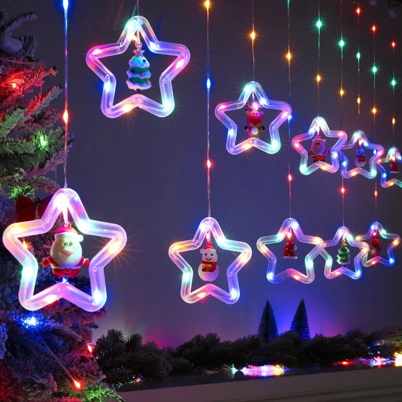 Christmas LED Curtain Strip Lights – USB Garland Fairy Lights | Trendorio