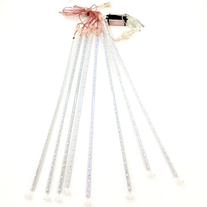 LED Icicle Curtain String Lights – 30/50cm Meteor Shower Style Lights for Christmas, Garden & Wedding Decor