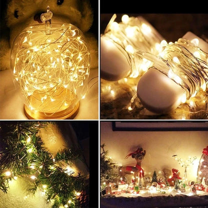 USB LED Fairy Lights – Copper & Silver Wire (1/5/20/20M) | Trendorio