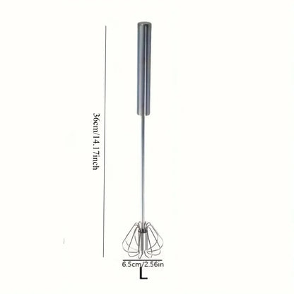 Stainless Steel Egg Beater Durable Semi-Automatic Mixer for Effortless Egg Cream Mixing Stirring and Beating for Kitchen Baking