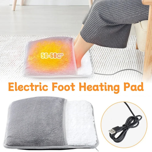 Soft Velvet Heated Foot Pad – USB Rechargeable Foot Warmer