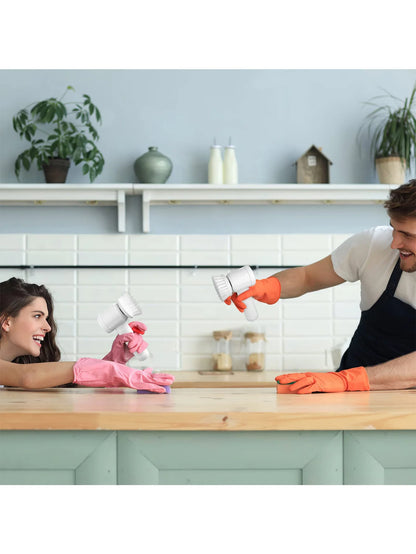 5-in-1 Electric Cleaning Brush Set – Multi-Purpose Kitchen & Bathroom Scrubber & Shoe Polishing Tool | Trendorio Shop