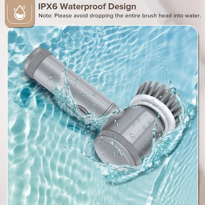 5-in-1 Electric Cleaning Brush Set – Multi-Purpose Kitchen & Bathroom Scrubber & Shoe Polishing Tool | Trendorio Shop