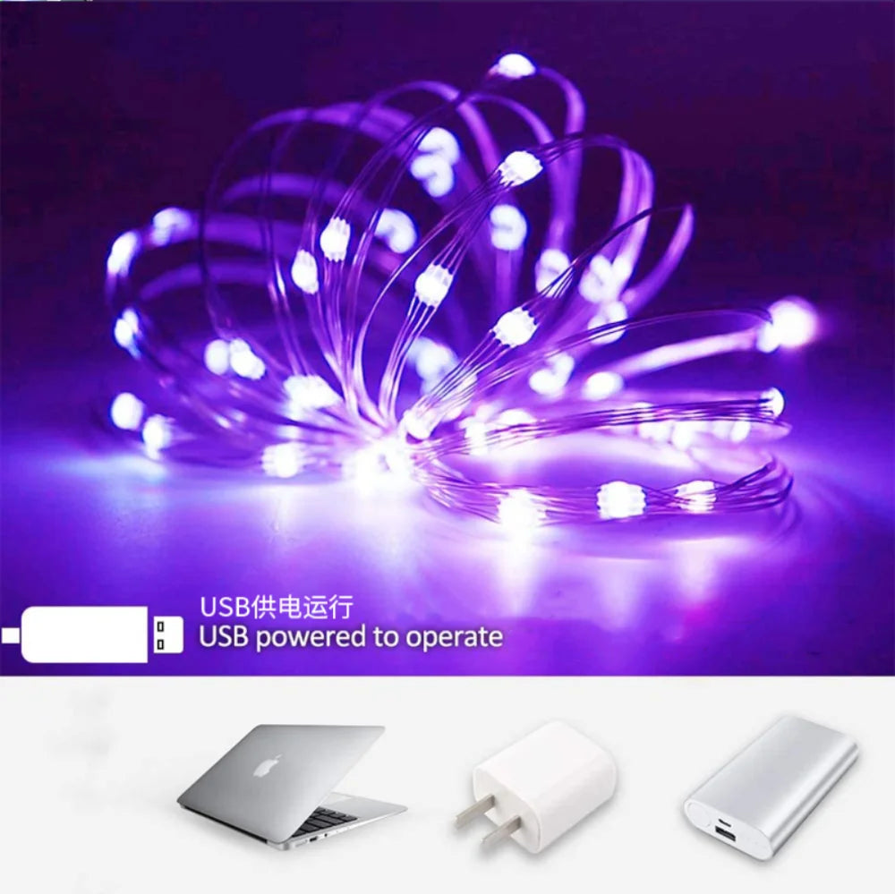 USB LED Fairy String Lights – Copper & Silver Wire (3/10/20M) | Trendorio