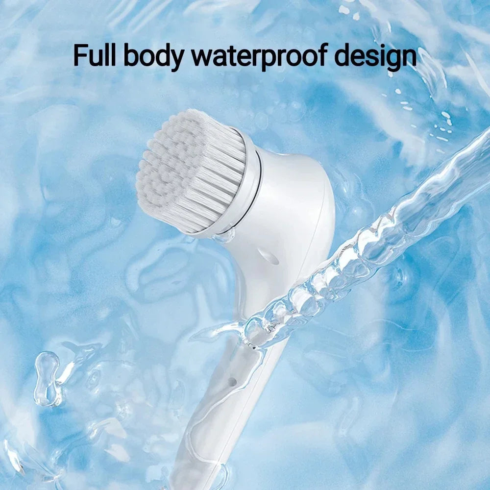 Wireless 5-in-1 Electric Cleaning Brush – USB Rechargeable Home Scrubber | Trendorio Shop