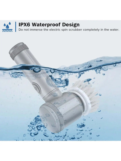 5-in-1 Electric Cleaning Brush Set – Multi-Purpose Kitchen & Bathroom Scrubber & Shoe Polishing Tool | Trendorio Shop