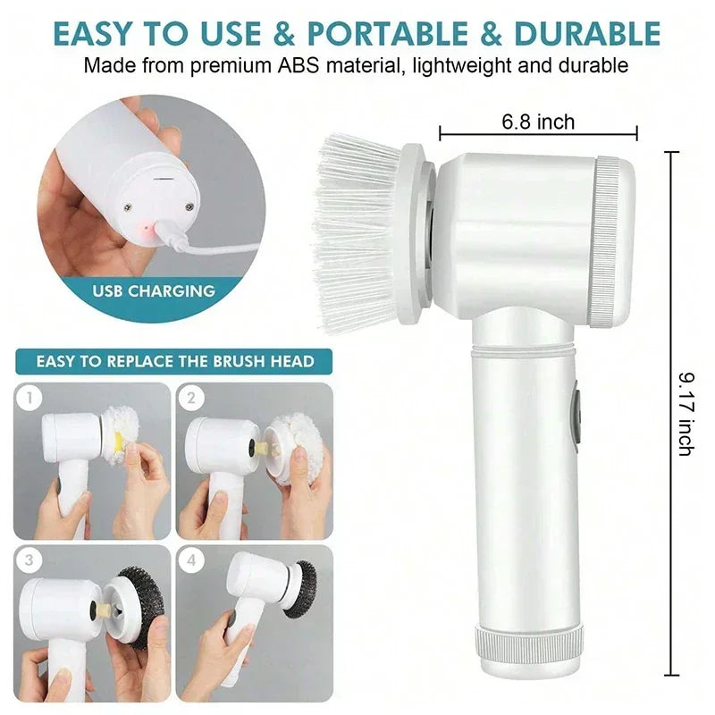 1. 5-in-1 Electric Spin Scrubber Brush – Bathroom, Tile & Sink Cleaner | Trendorio Shop