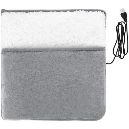 Soft Velvet Heated Foot Pad – USB Rechargeable Foot Warmer
