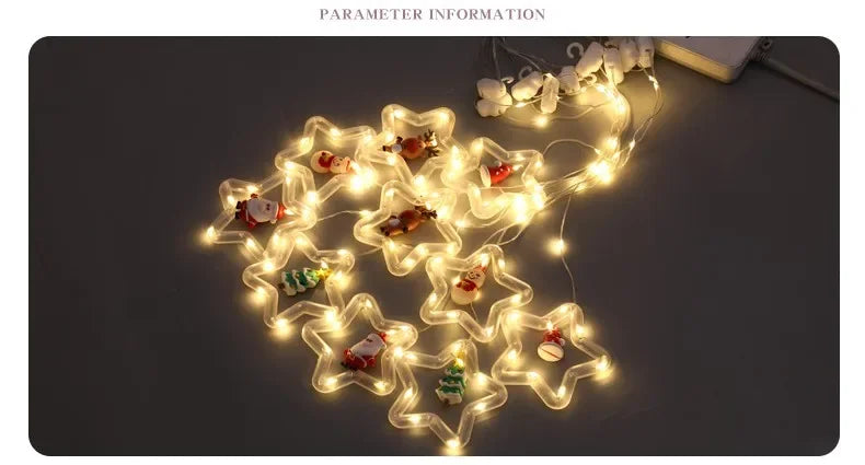 Christmas LED Curtain Strip Lights – USB Garland Fairy Lights | Trendorio