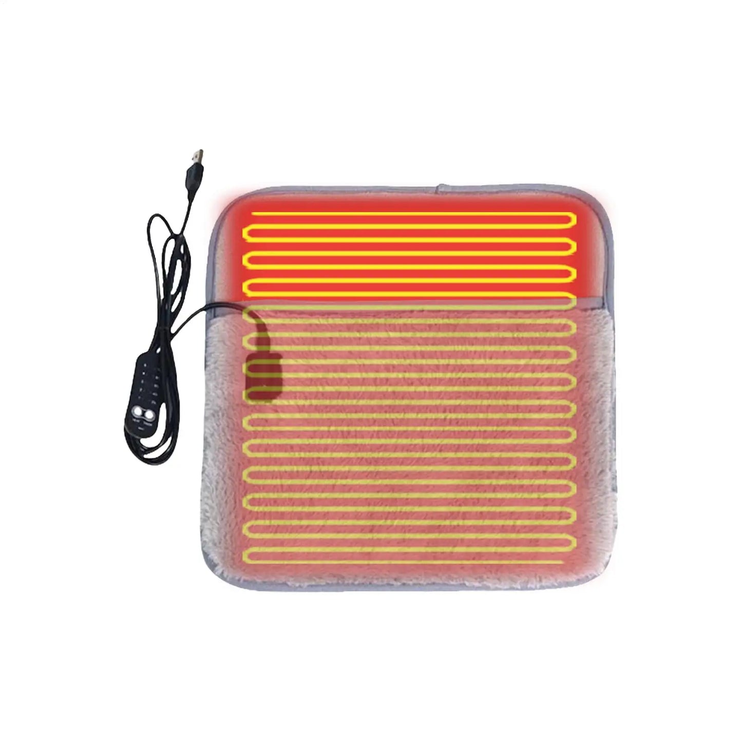 Compact USB Heated Foot Warmer – Plush Foot Heating Mat for Cold Feet