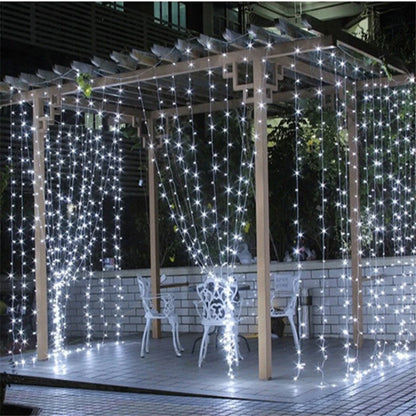 LED Icicle Curtain Lights – 3×3 m 8-Mode Fairy Light Garland | Trendorio Shop
