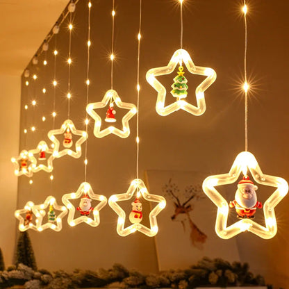 Christmas LED Curtain Strip Lights – USB Garland Fairy Lights | Trendorio
