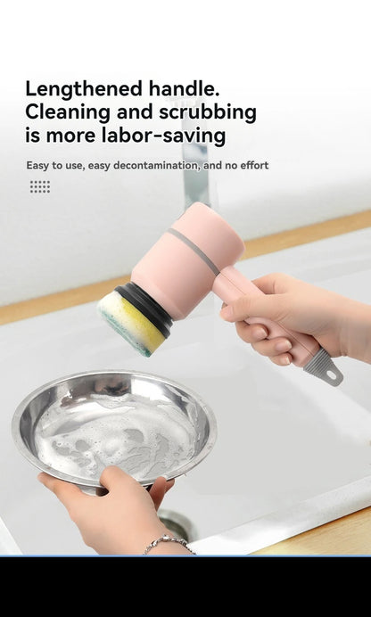 Handheld 5-in-1 Electric Cleaning Brush – Compact Multi-Surface Scrubber | Trendorio Shop
