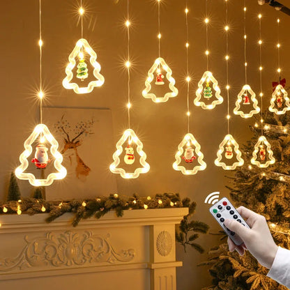 Christmas LED Curtain Strip Lights – USB Garland Fairy Lights | Trendorio