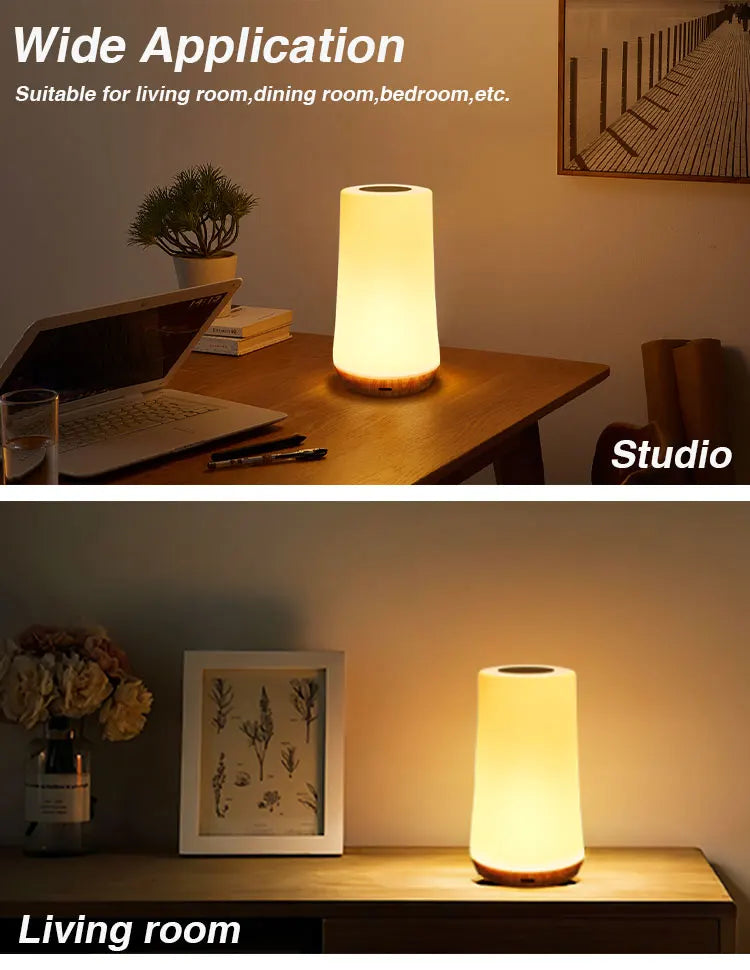 LED Night Light 13 Color Changing RGB Table Lamp Remote Control Touch Rechargeable RGB Night Lamp Dimmable Bedside Light