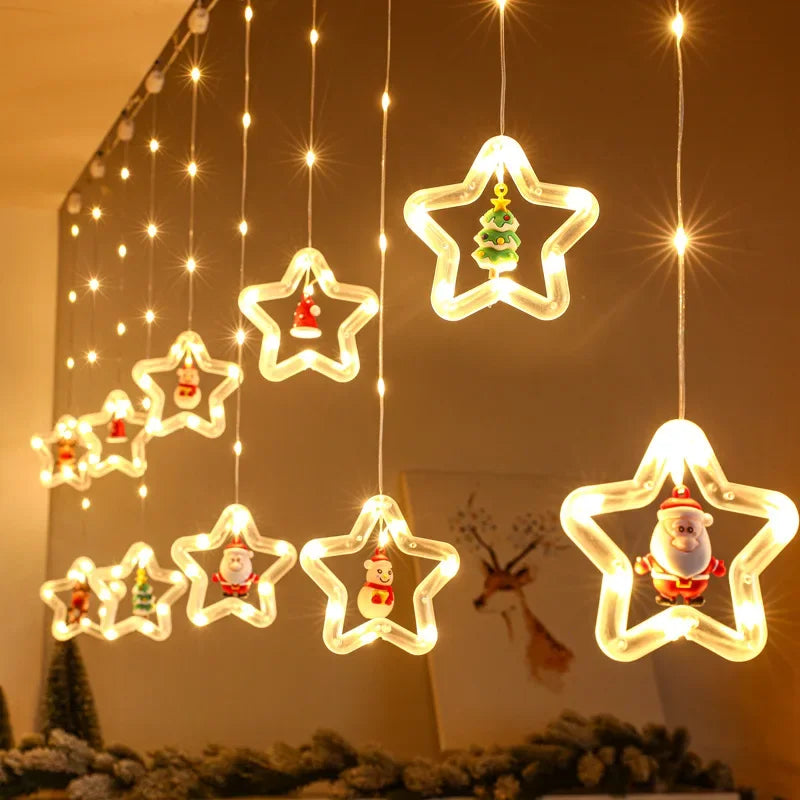 Christmas LED Curtain Strip Lights – USB Garland Fairy Lights | Trendorio