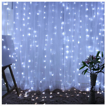 LED Icicle Curtain Lights – 3×3 m 8-Mode Fairy Light Garland | Trendorio Shop