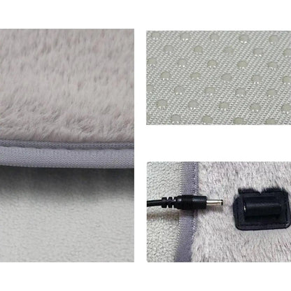 Compact USB Heated Foot Warmer – Plush Foot Heating Mat for Cold Feet