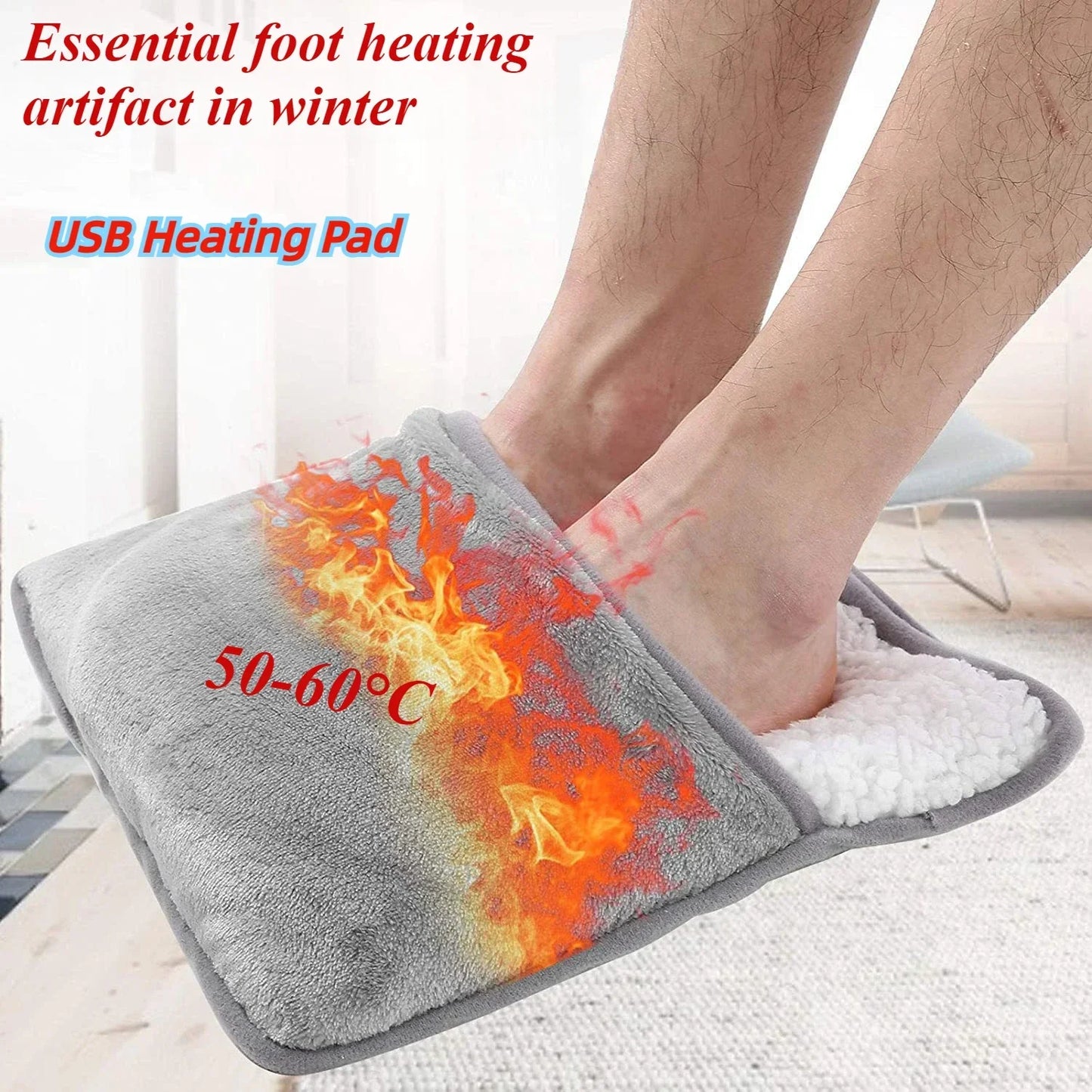 USB 5V Foot Heating Mat – Portable Electric Foot Warmer