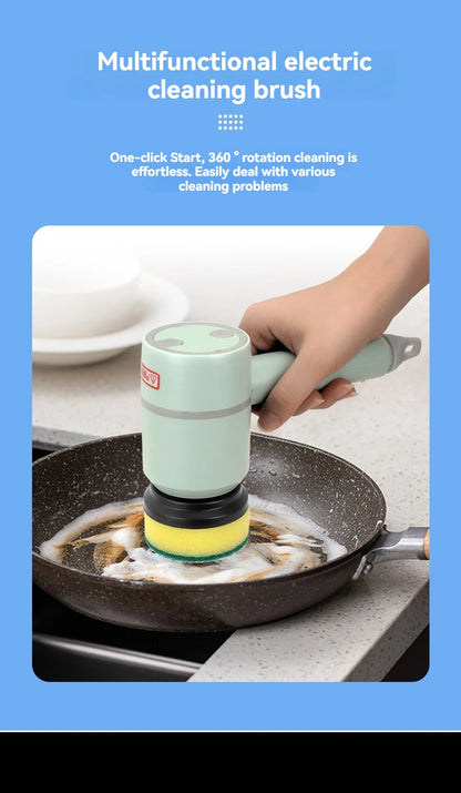 Handheld 5-in-1 Electric Cleaning Brush – Compact Multi-Surface Scrubber | Trendorio Shop