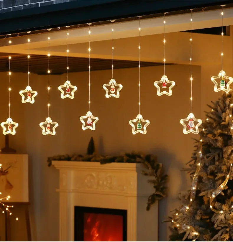 Christmas LED Curtain Strip Lights – USB Garland Fairy Lights | Trendorio