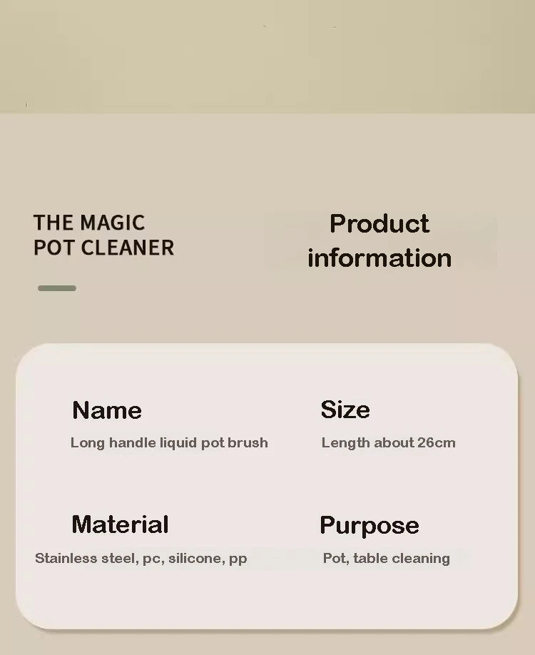 Refillable Liquid Dishwashing Brush – Long-Handle Kitchen Scrubber | Trendorio Shop