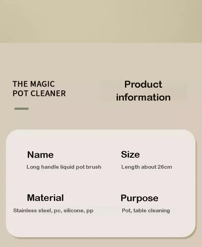 Refillable Liquid Dishwashing Brush – Long-Handle Kitchen Scrubber | Trendorio Shop